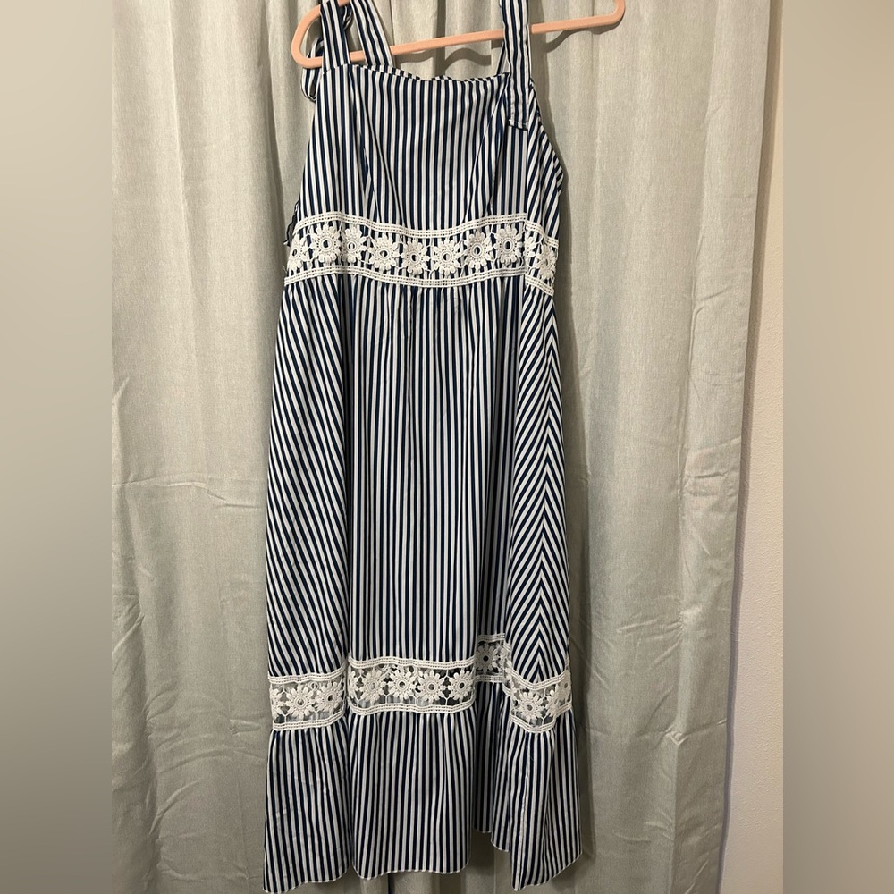 Navy and White dress